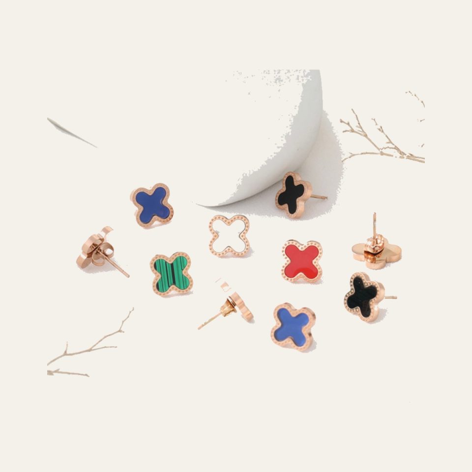 Clover Earrings - Various Colours