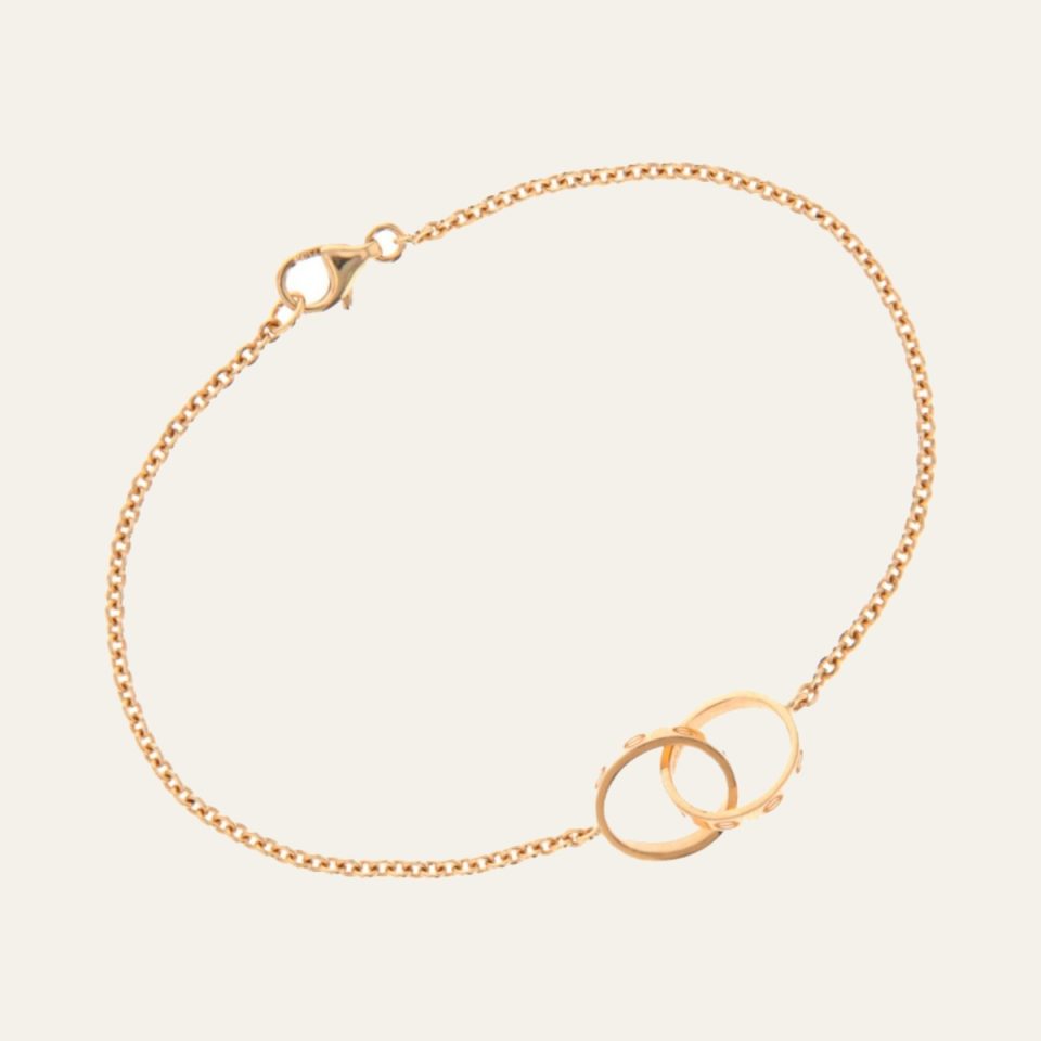 Devotion Interlocking Hoops Bracelet - Yellow