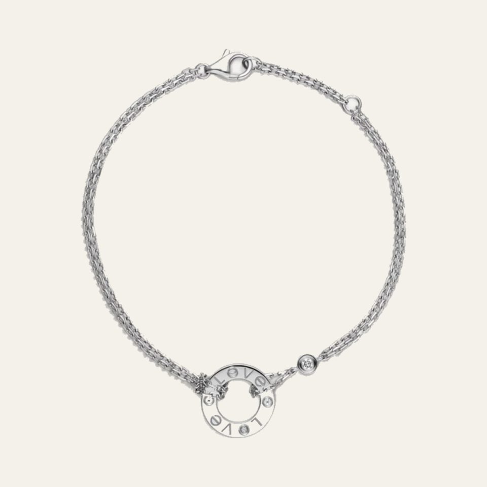 Devotion 'LOVE" Bracelet - White